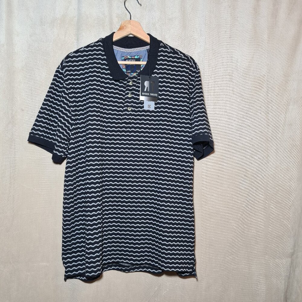 NWT Men's polo size m Reverse Threads